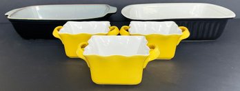 Small And Large Casserole Dishes Including Cordon Bleu & Bialetti