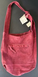 New With Tags Free People Wild Mulberry Suede Bag