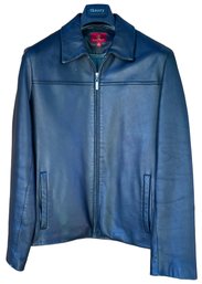 Cole Haan Black Lambskin Leather Jacket