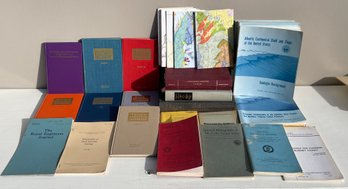 Books On Geology, Maps, & Stamps, Including Billig's Philatelic Handbook