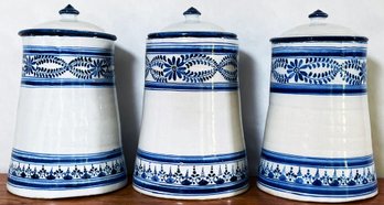 3 Talavera Kitchen Canisters