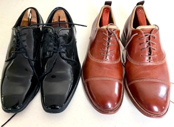 2 Pairs Of Men's Dress Shoes, Sz 11