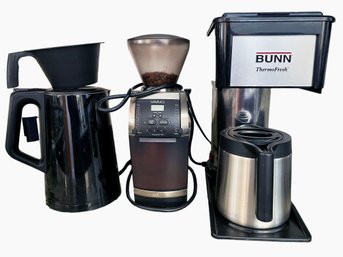 BUN Coffeemaker, Coffee Grinder, & Hot Water Heater