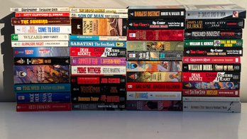 46 Paperbacks From The 70's-90's Including Sci Fi, Mystery, Thriller