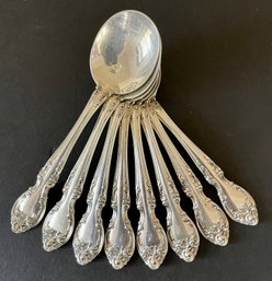 8 Sterling Silver Gorham 'Melrose' Soup Spoons