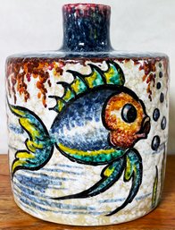 Vintage Talavera Saso Spanish Stoneware Vase