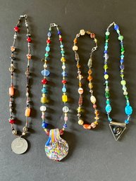 Assorted Beaded Necklaces With Fun Pendants