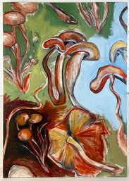 Mushroom Painting On Canvas