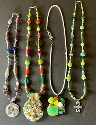 4 Handmade Necklaces
