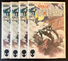 4 Copies Of Web Of Spider-man #1 Comic Books, Bagged And Boarded