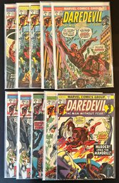 10 Daredevil Comic Books Between Issue #109 To #115, With Duplicates