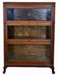 Antique Macey Oak Barrister Bookcase