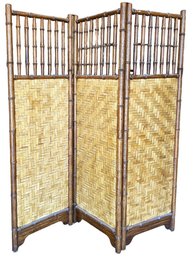 Bamboo Style 3-fold Room Divider