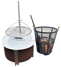 Breeo Outdoor Grill & Fire Pit & Wood Basket