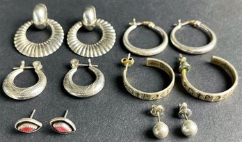 Assorted Silver Earrings