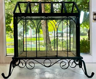 Victorian Style Iron Terrarium