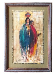 Peggy Trull New Mexico Woman Framed Print