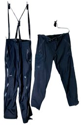 Men's Arc'teryx Polartec Pants (As Is) & Marmot Gore-tex Suspender Snow Pants