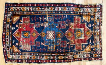 Antique Tribal Area Rug- As Is