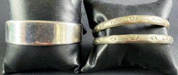 3 Vintage Sterling Bracelets