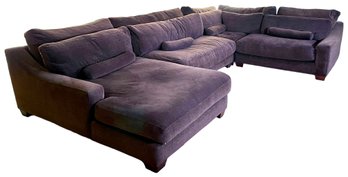 HW Home 4 Piece Sectional Sofa In Espresso