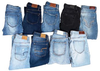 9 Women's Jeans- Madewell, American Eagle, Hollister, Pacsun & Pistola