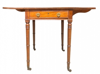 Antique Walnut (?) Drop Leaf Table