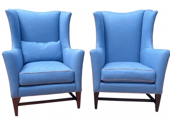 Pair Of Wing Back Chairs