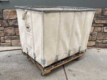 Cool Dandux Canvas Laundry Cart On Wheels