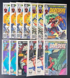 13 Daredevil Comic Books Between #160 & #172 With Duplicates