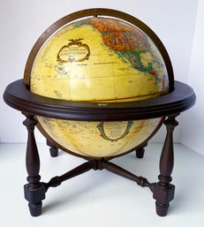 12' Diameter World Globe With Display Holder