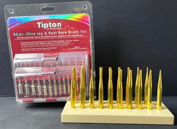 Tipton 26 Pc Ultra Jag & Bore Brush Set NIP With Grace USA Brass Roll Pin Punches