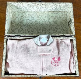 Pink Vintage Trunk & Baby Clothes Ages 0-1