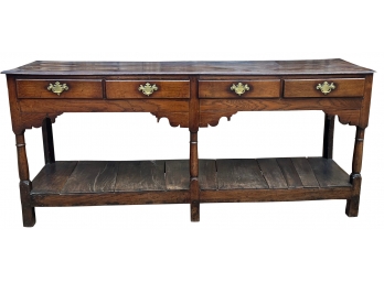 Antique Sofa Table W 4 Drawers