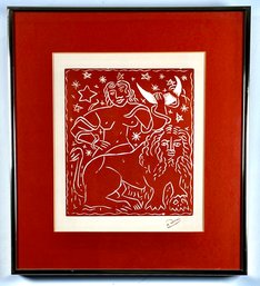 Andre Derain (1880-1954, French) Zodiac Woodblock Print