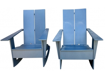 Modern All Weather Poly Resin Adirondack Chair