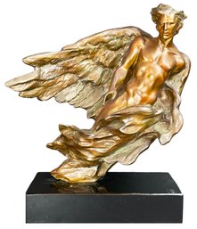 Signed Frederick Elliot Hart  (American 1943-1999) 'The Angel' Bronze