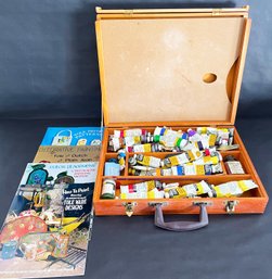 Art Case With Assorted Paints & More