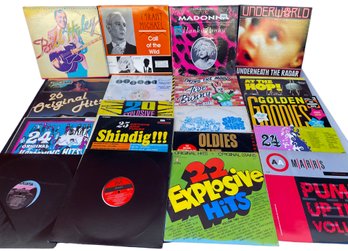 20 Vinyl Records Including Madonna & Many Compilations
