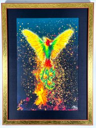 Striking Phoenix Rising Julia Watkins Art Print