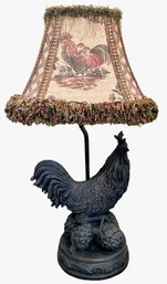 Rooster Table Lamp With Coordinating Shade