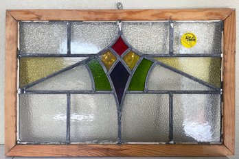 Cute Antique Stained Glass Window, As Is