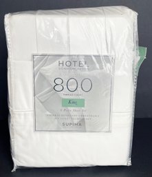 Hotel Signature Sateen 800 Thread Count King Sheet Set, New In Packaging