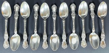 11 Vintage R. Wallace Silver Plated Demitasse Spoons