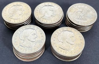 25 Susan B. Anthony 1979 One Dollar Coins