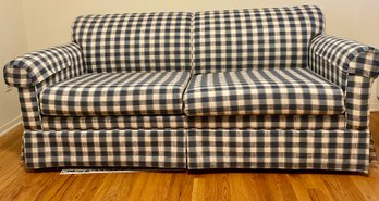 Plaid Pattern Hide-a-Bed Sofa