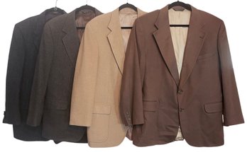 4 Men's Jackets Including Wool And Cashmere