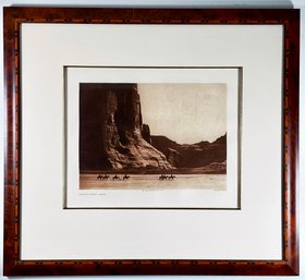 Beautifully Framed Edward Curtis Photograph 'Canon De Chelly' Struck From Original Plates, With COA On Back