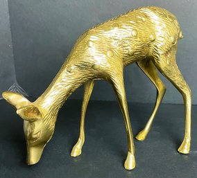 Mid Century Brass Deer