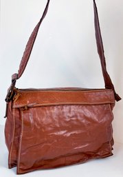 Vintage Miu Miu Brown Leather Messenger Bag READ DESCRIPTION